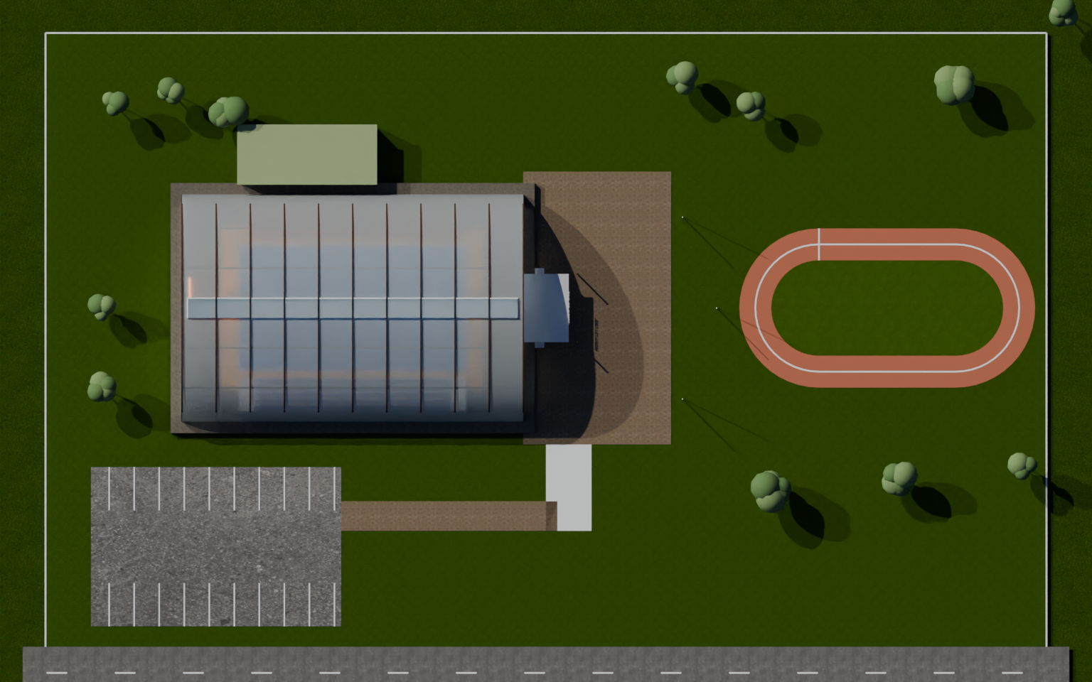 Vue de dessus orthographique